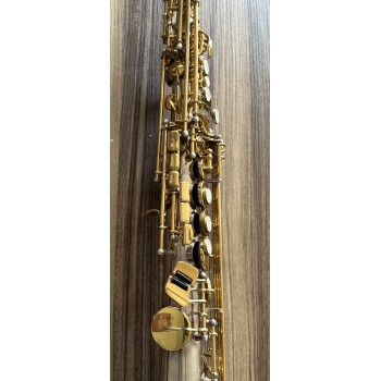 Sax Soprano Jupiter Artist Corpo Prateado com Chaves Douradas
